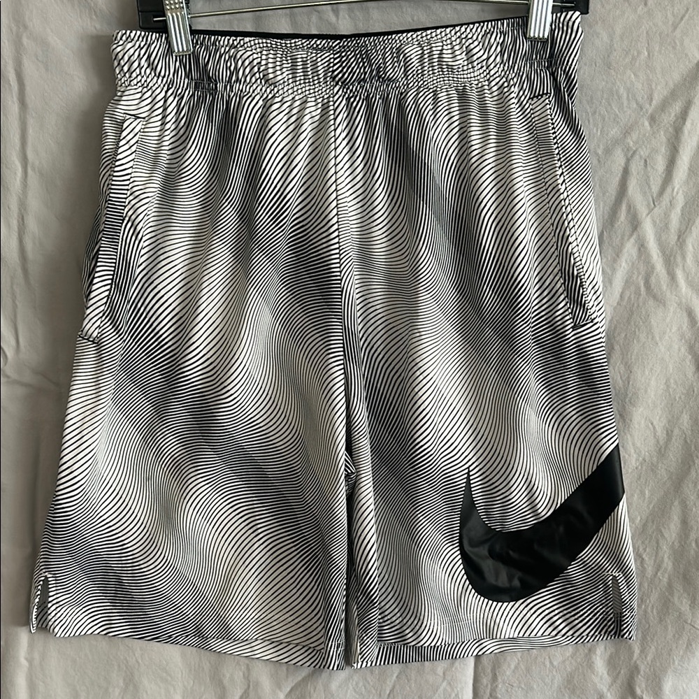 Nike Black and White Athletic Shorts
